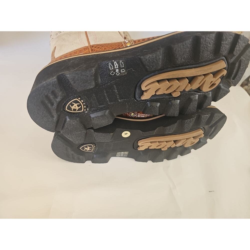 Ariat Boots Womens Fatbaby Gembaby Tall Buckaroo Heart Cowgirl Size 6 - Picture 5 of 11
